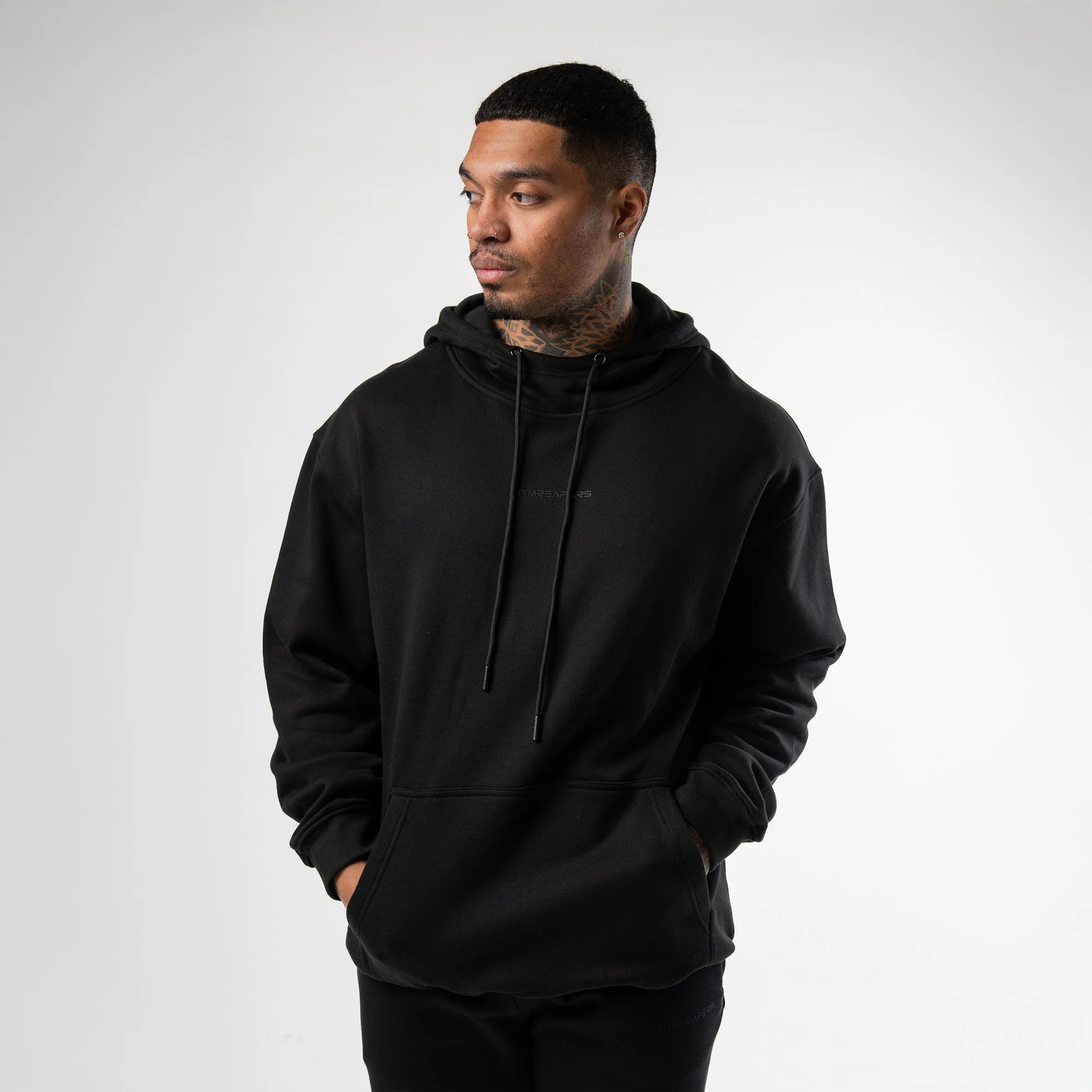 Axis Mockneck Hoodie - Black - Image 4