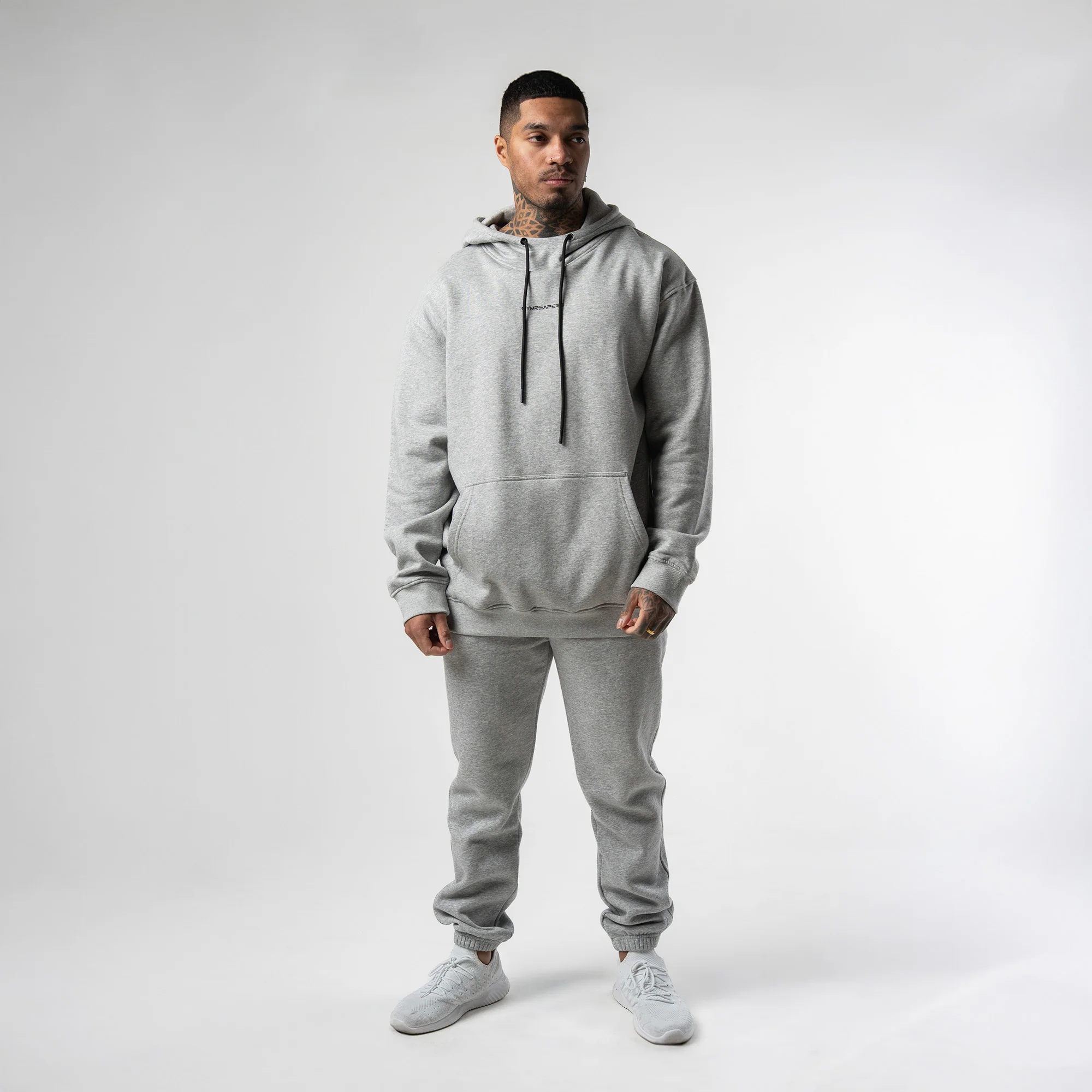 Axis Mockneck Hoodie - Heather Gray - Image 6