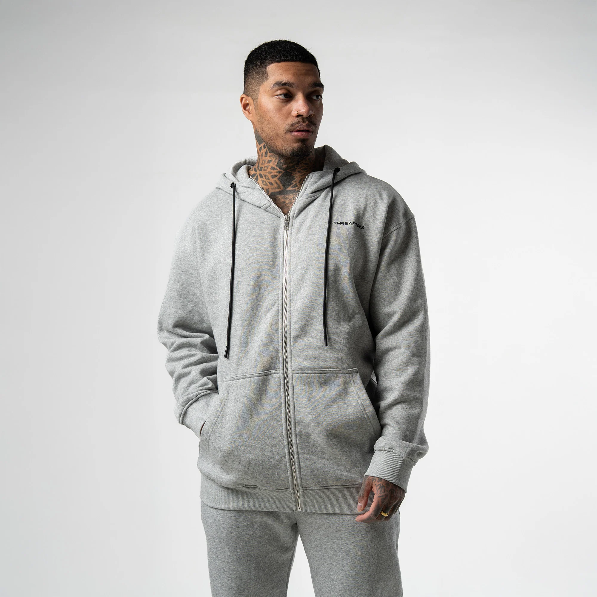 Axis Zip-Up Set - Heather Gray - Image 4