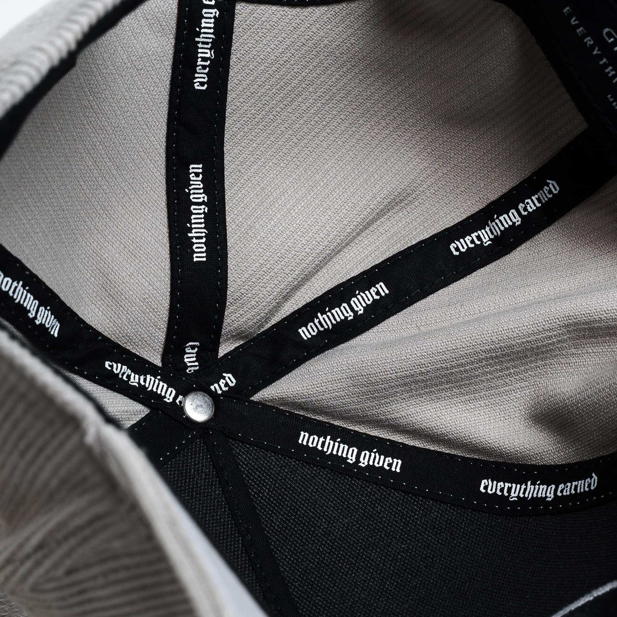 Corduroy Reapers 5-Panel Hat - Gray/White - Image 3