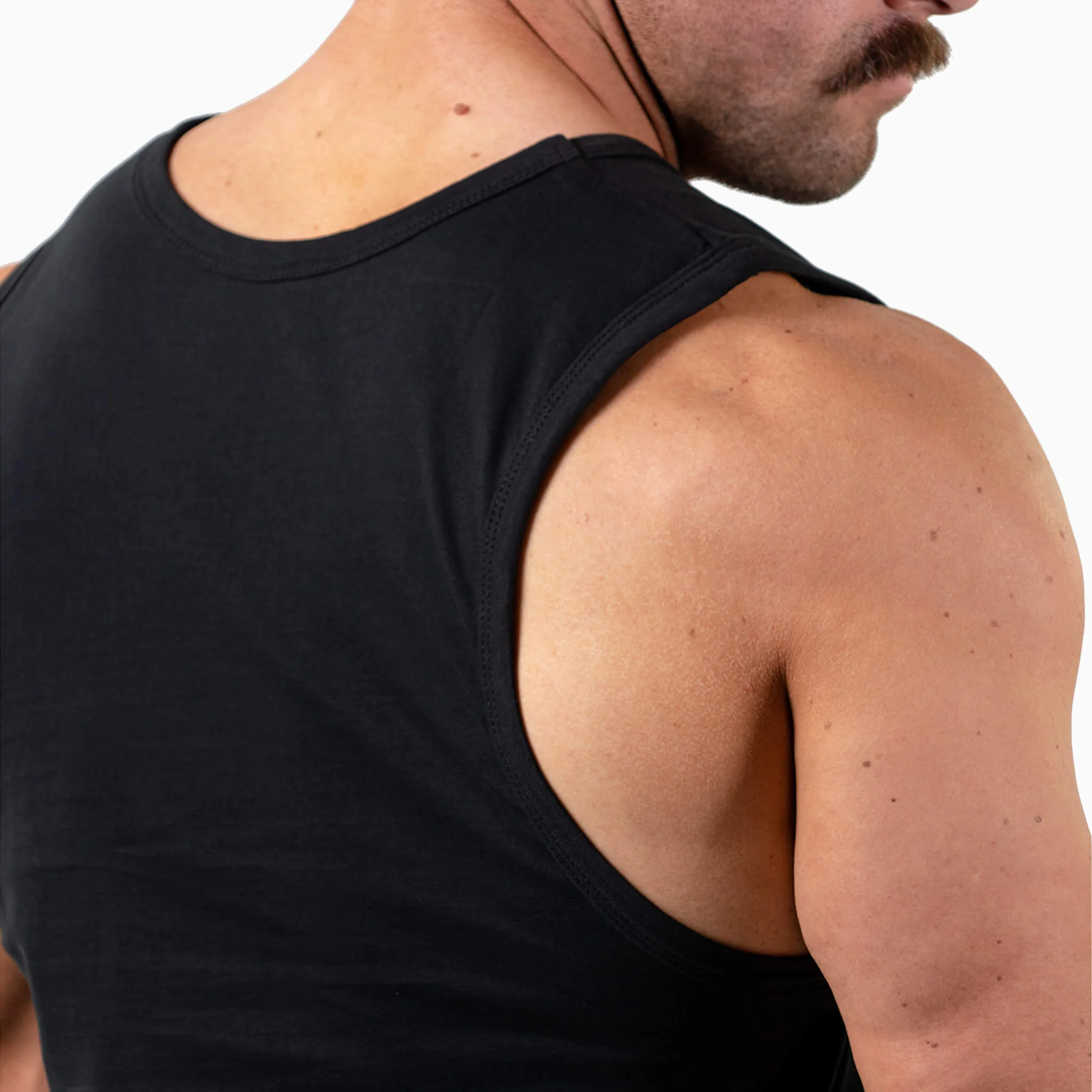 Icon Cut Off Tank - Black/Red - Image 4