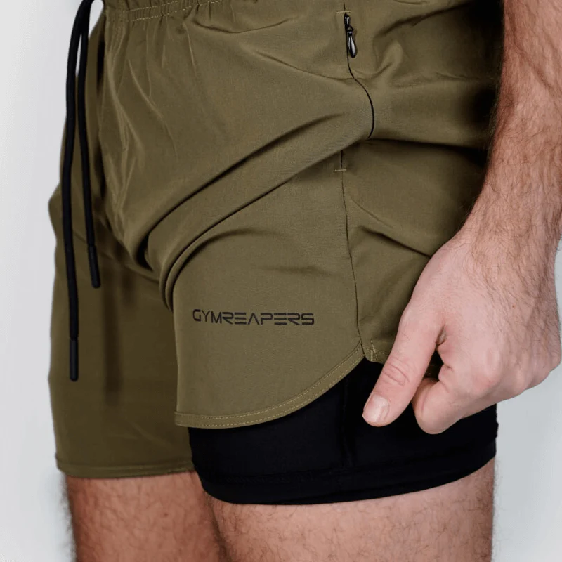 Dynamic Training Shorts - OD Green - Image 2