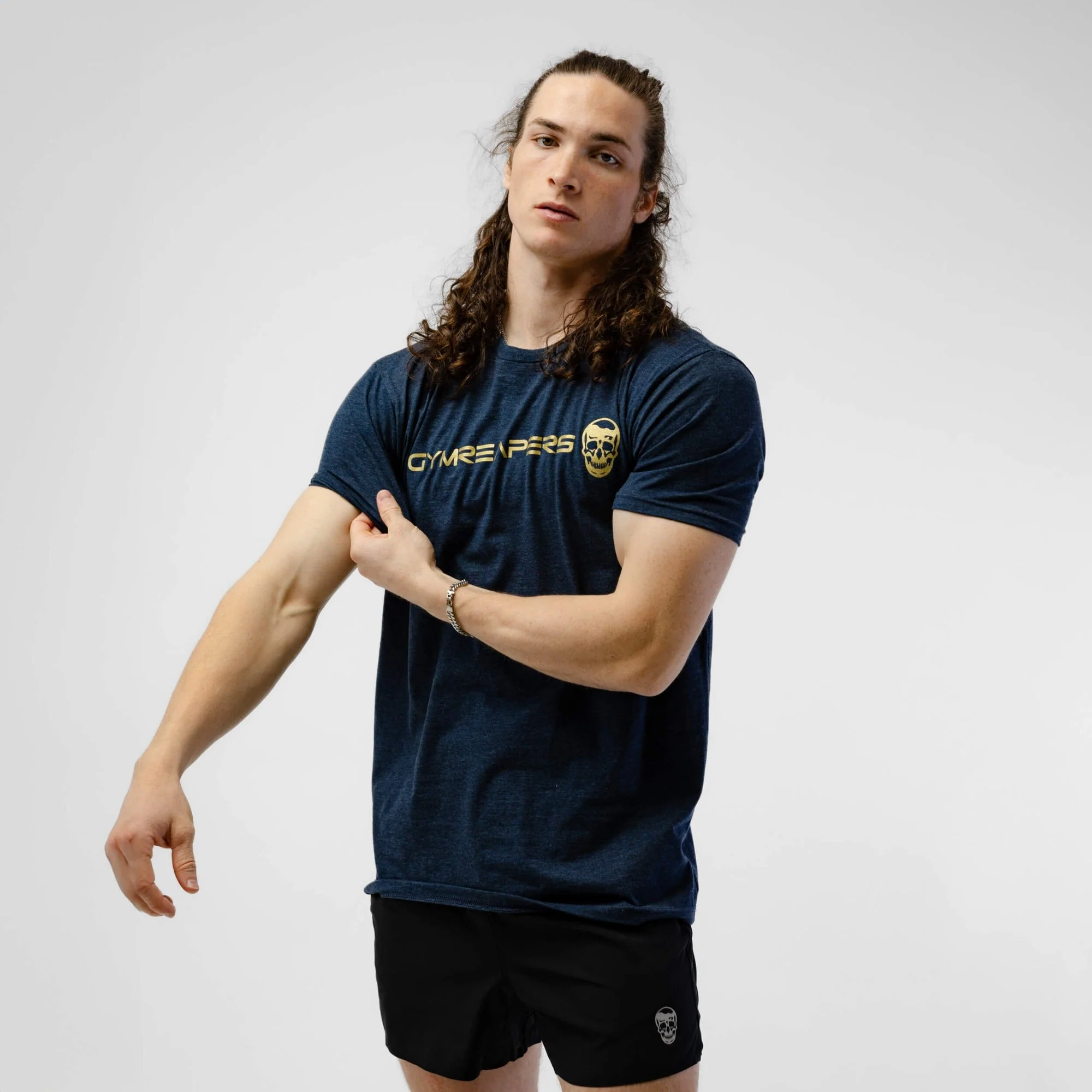 Basic Shirt - Navy/Gold - Image 5