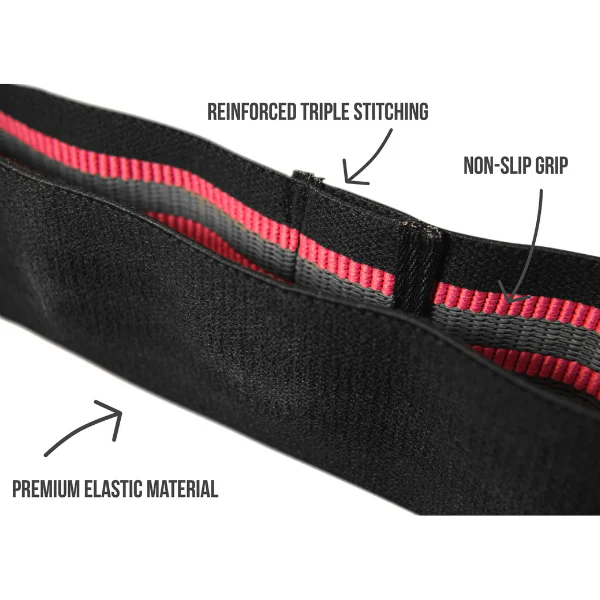 Grip Hip Bands - Black/Pink - Image 4