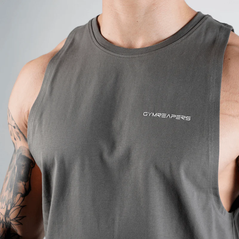 Gymreapers Muscle Tank - Charcoal - Image 3