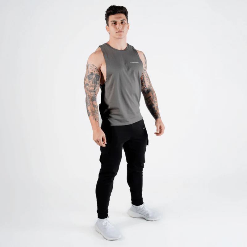 Gymreapers Muscle Tank - Charcoal - Image 5