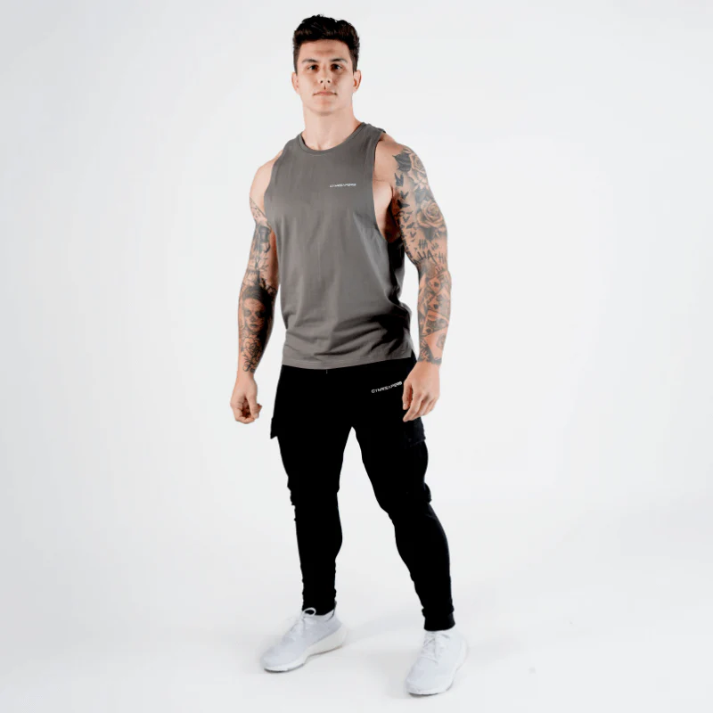 Gymreapers Muscle Tank - Charcoal - Image 6