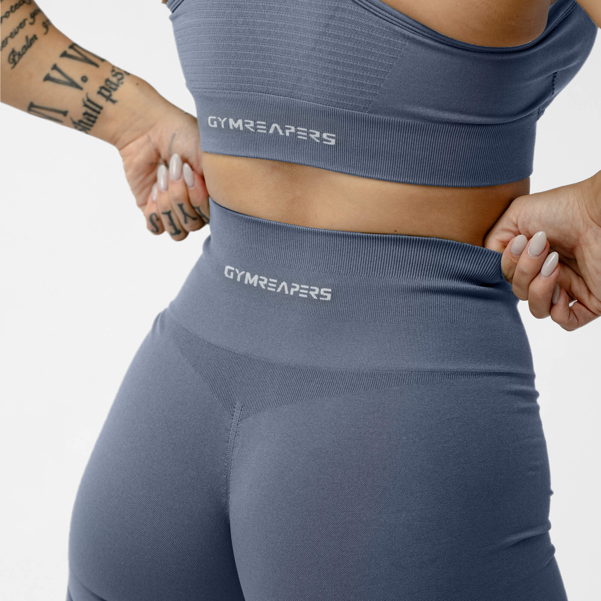 Halo Leggings - Pale Blue - Image 3