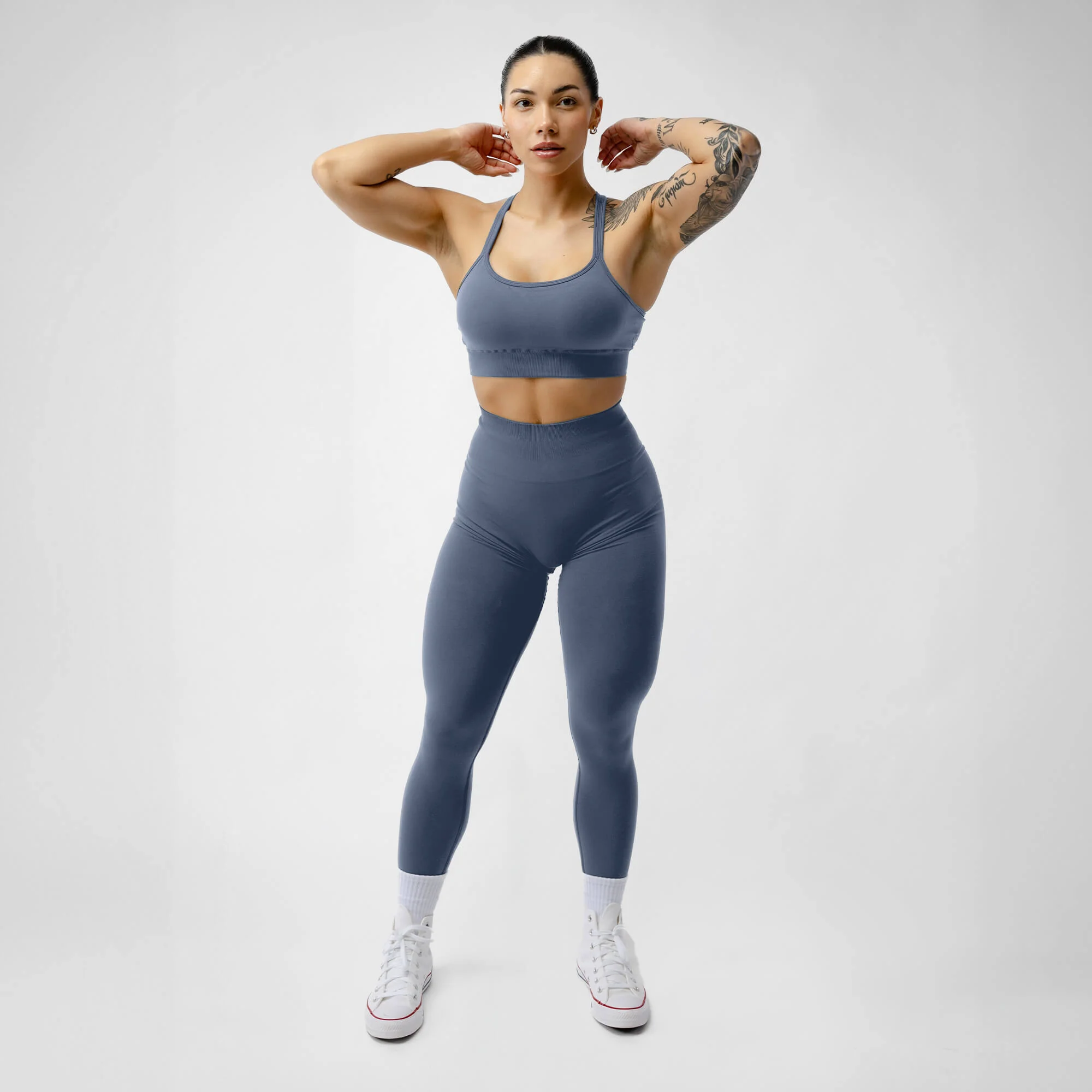 Halo Leggings - Pale Blue - Image 4