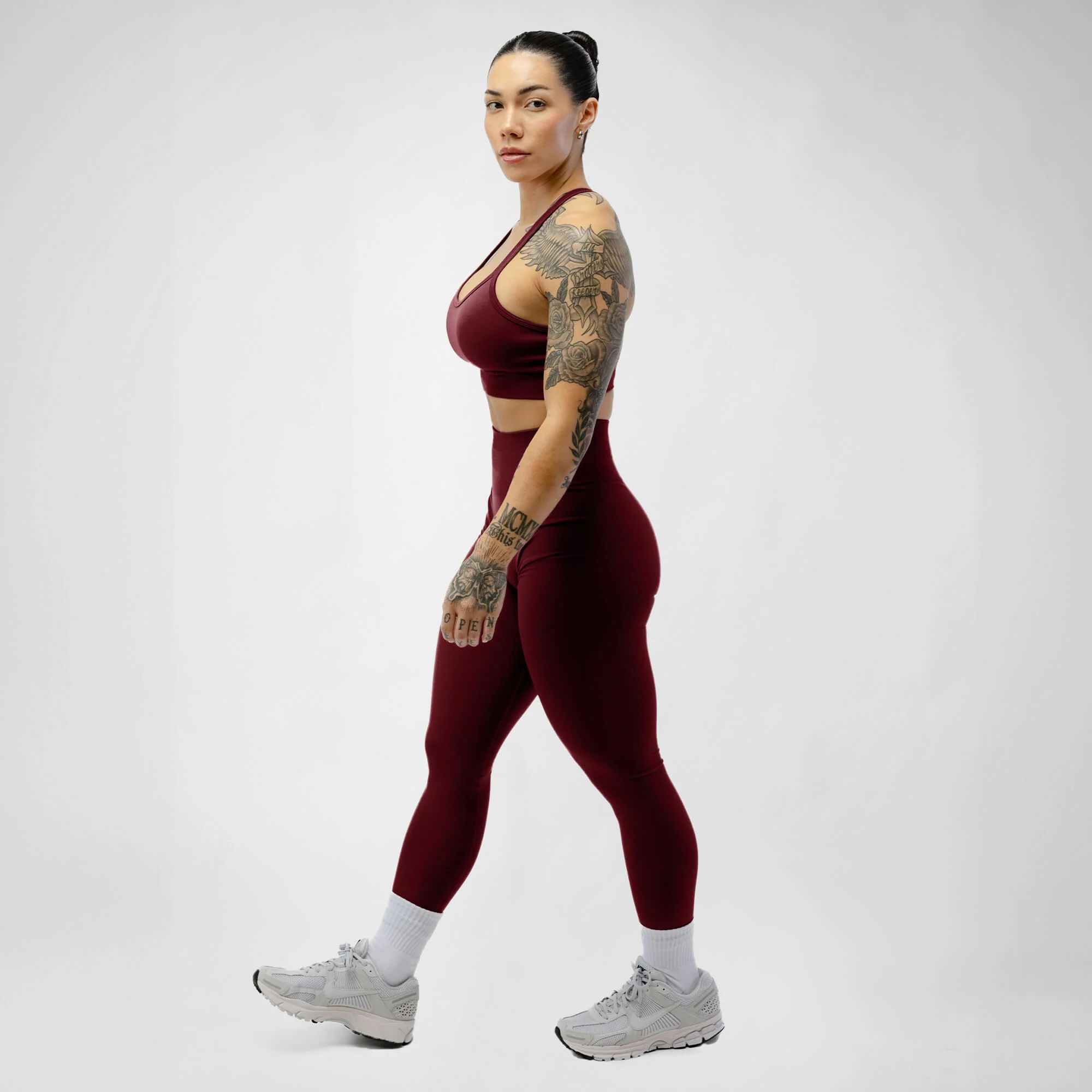 Halo Leggings - Wine - Image 4