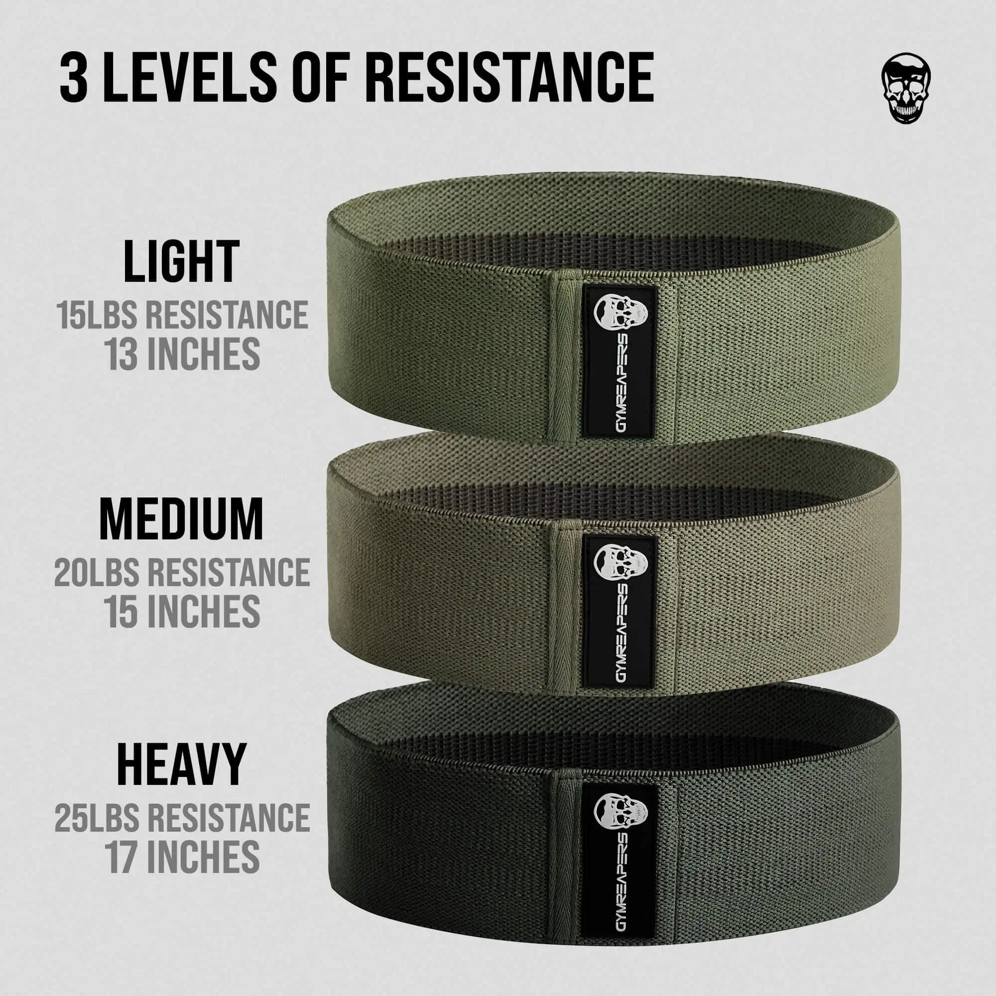 Hip Bands 3-Pack - Military Green - Image 6