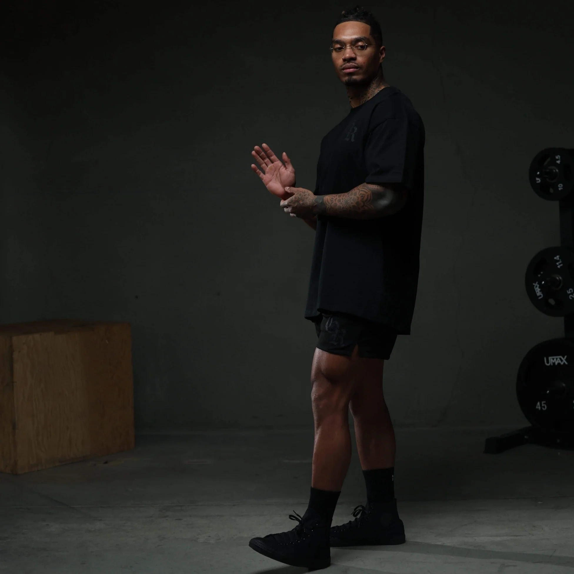 Initial Shorts - Black/Black - Image 4