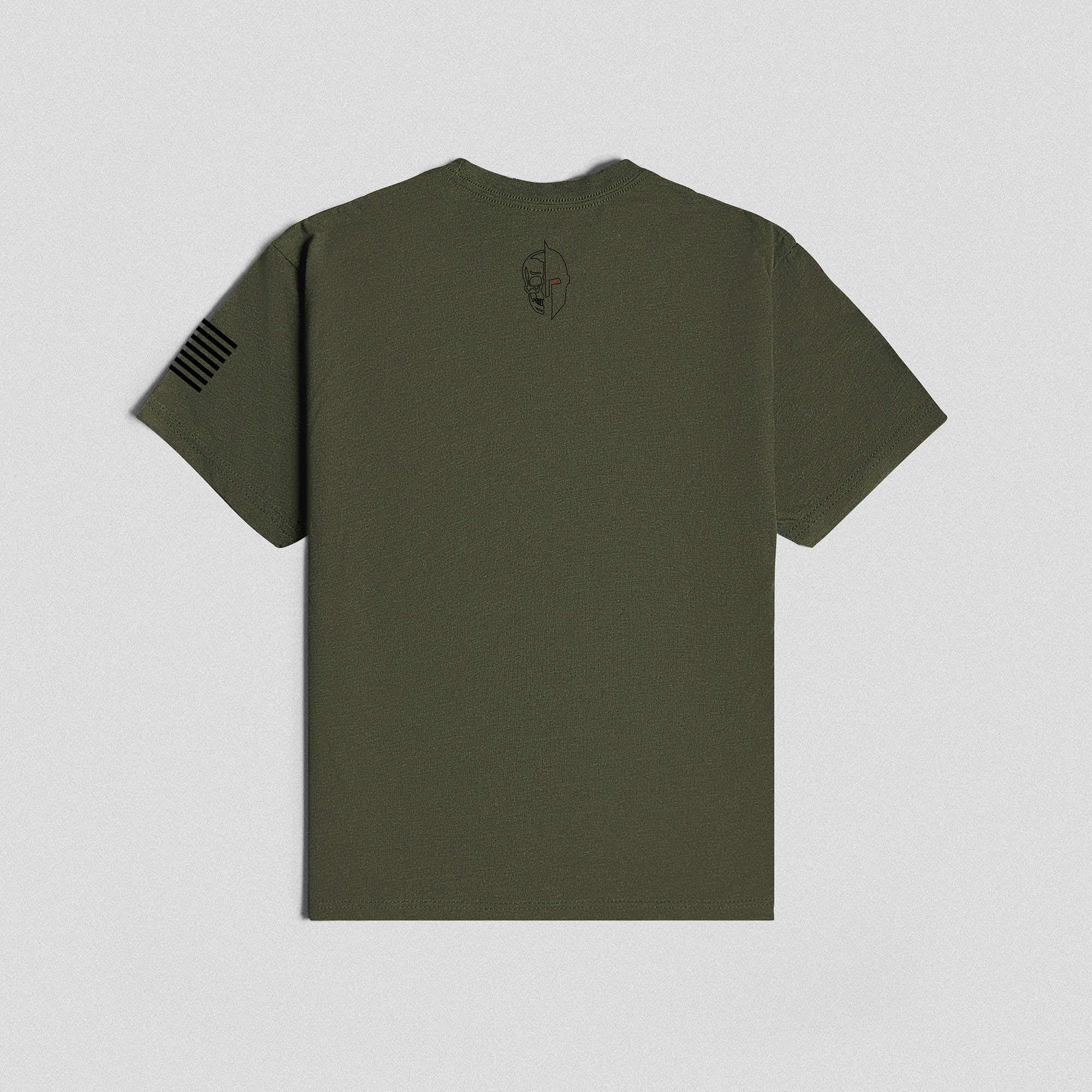 Machine Stamp Tee - Military Green - Image 2