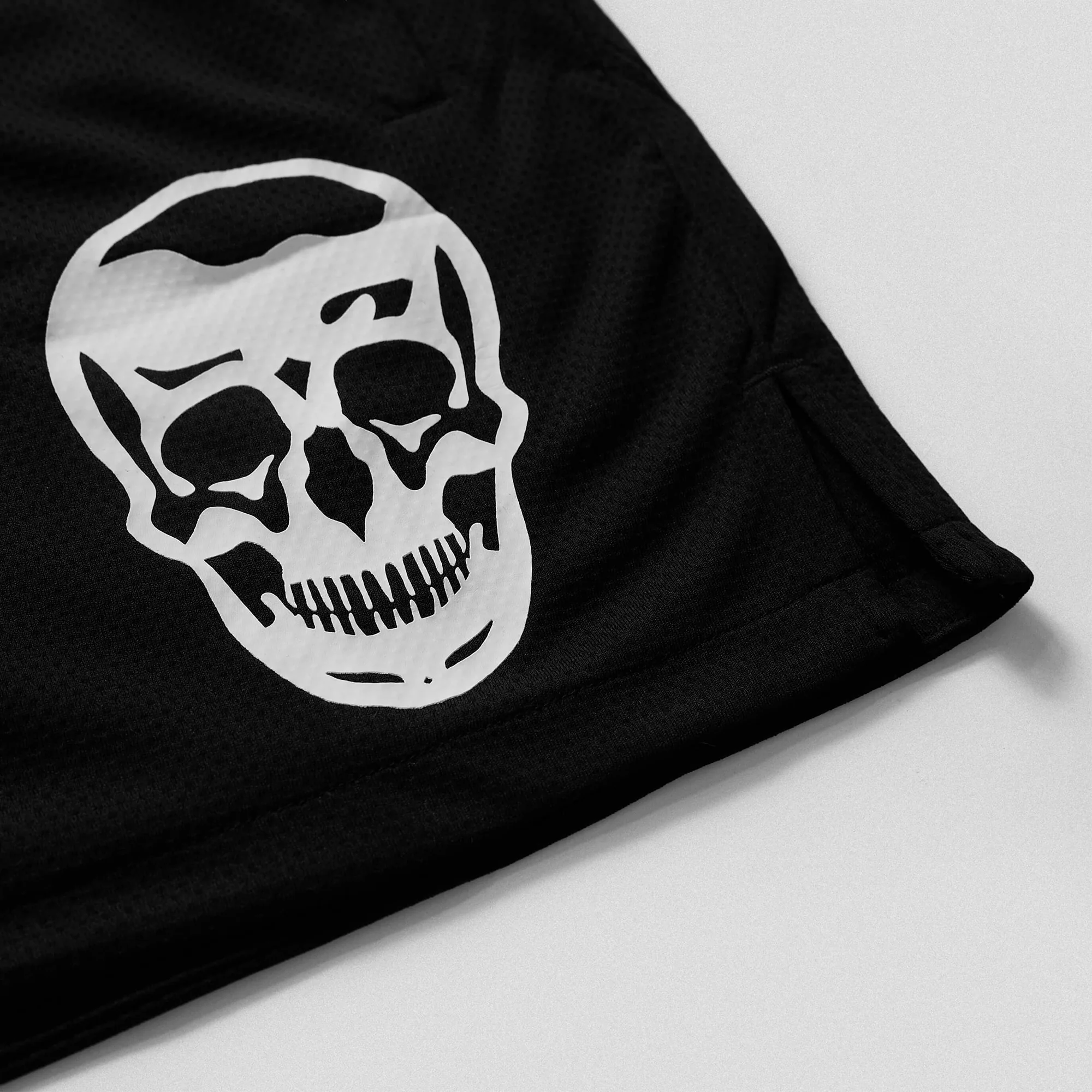 Mesh Training Shorts - Black/White - Image 3