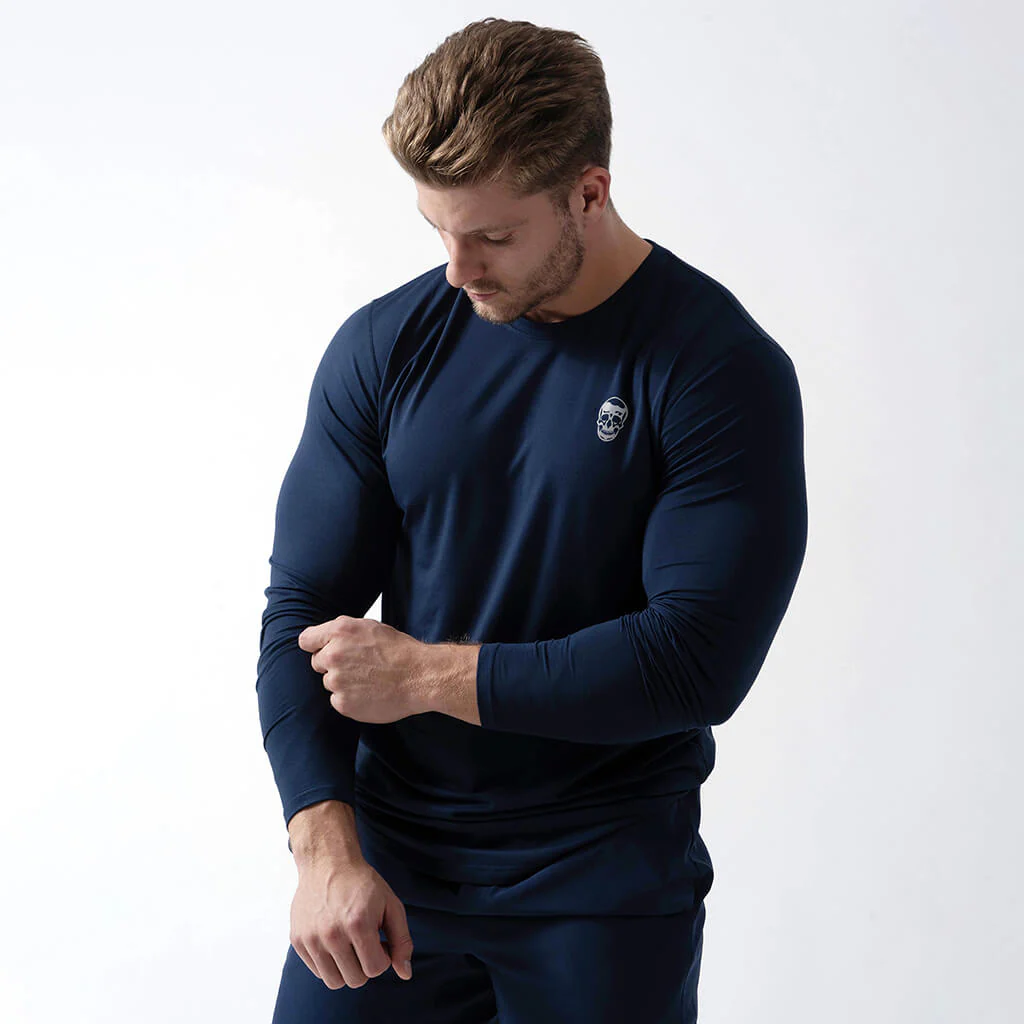 Performance Long Sleeve Shirt - Navy - Image 6