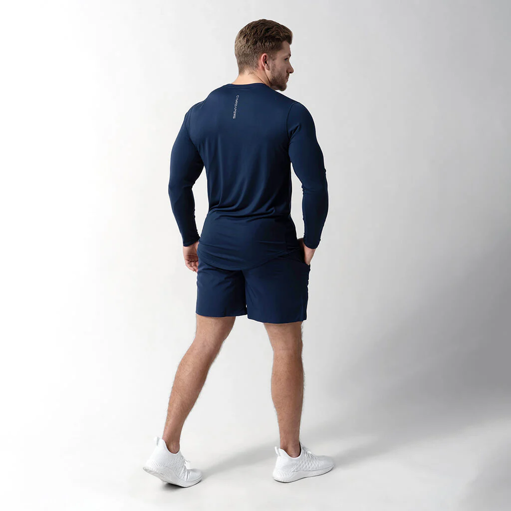 Performance Long Sleeve Shirt - Navy - Image 8