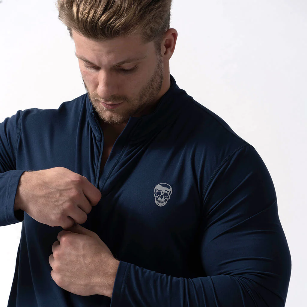 Performance Quarter Zip - Navy - Image 7