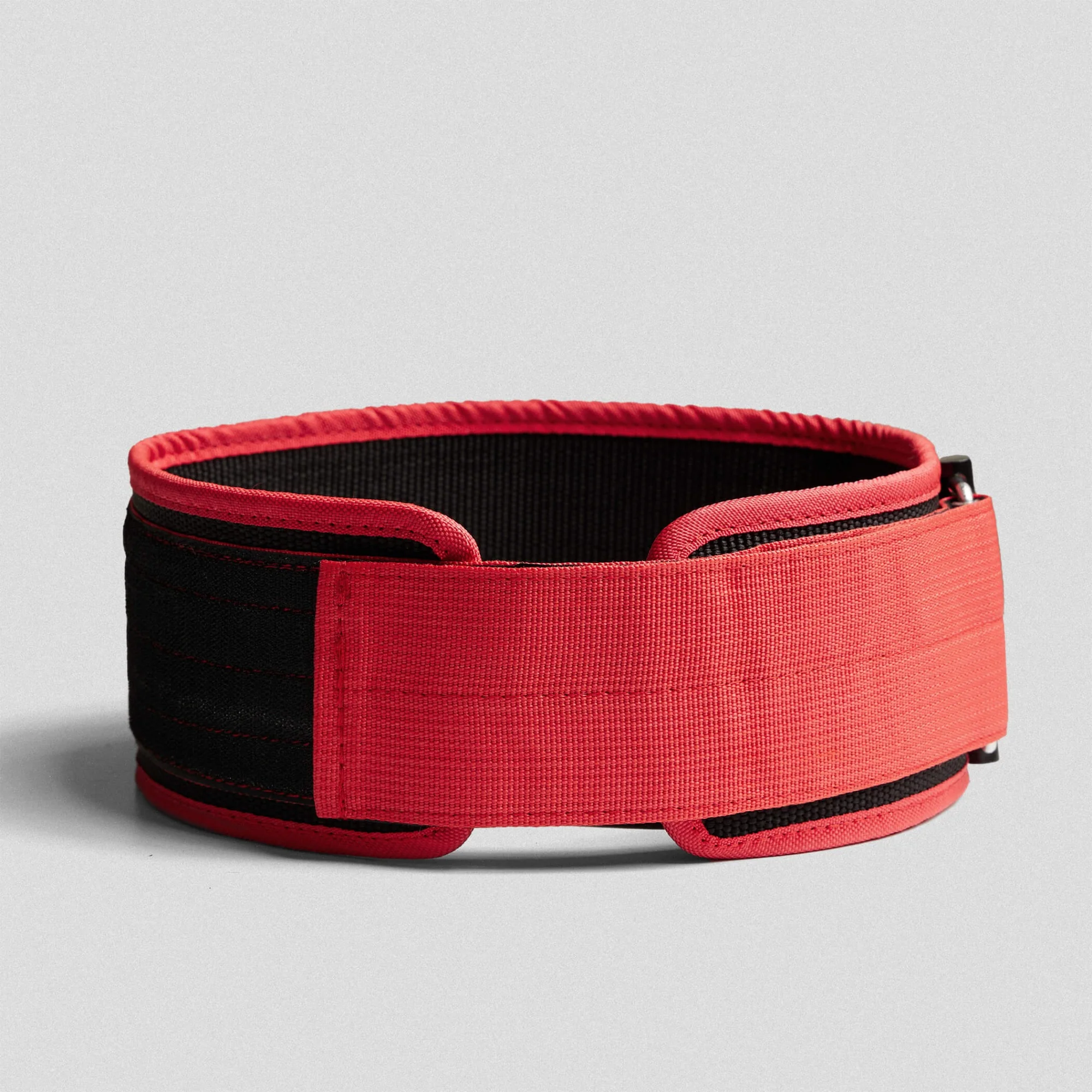 Quick Locking Weightlifting Belt | Premium Back Support - Red - Image 2