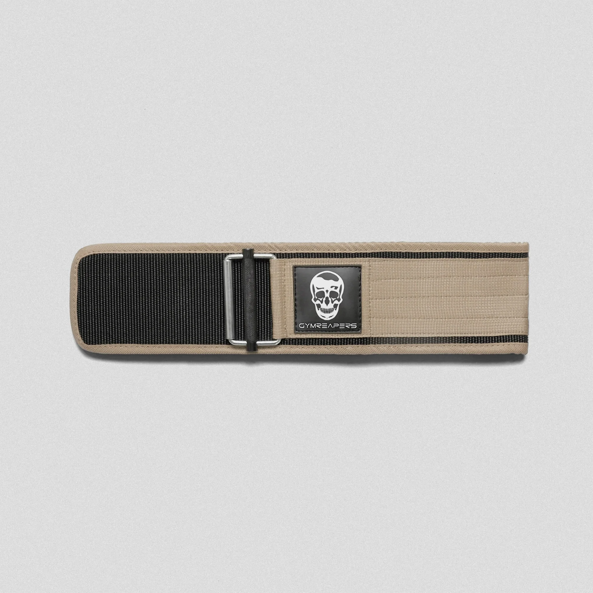 Quick Locking Weightlifting Belt | Premium Back Support - Tan - Image 3