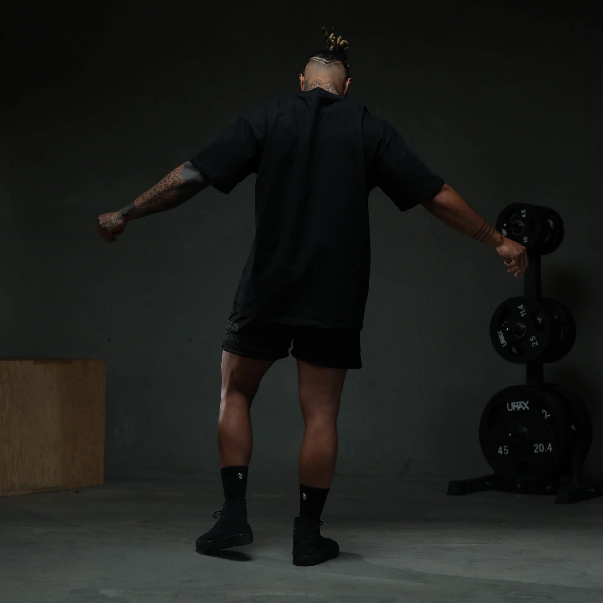 Skull Tee - Black/Black - Image 5