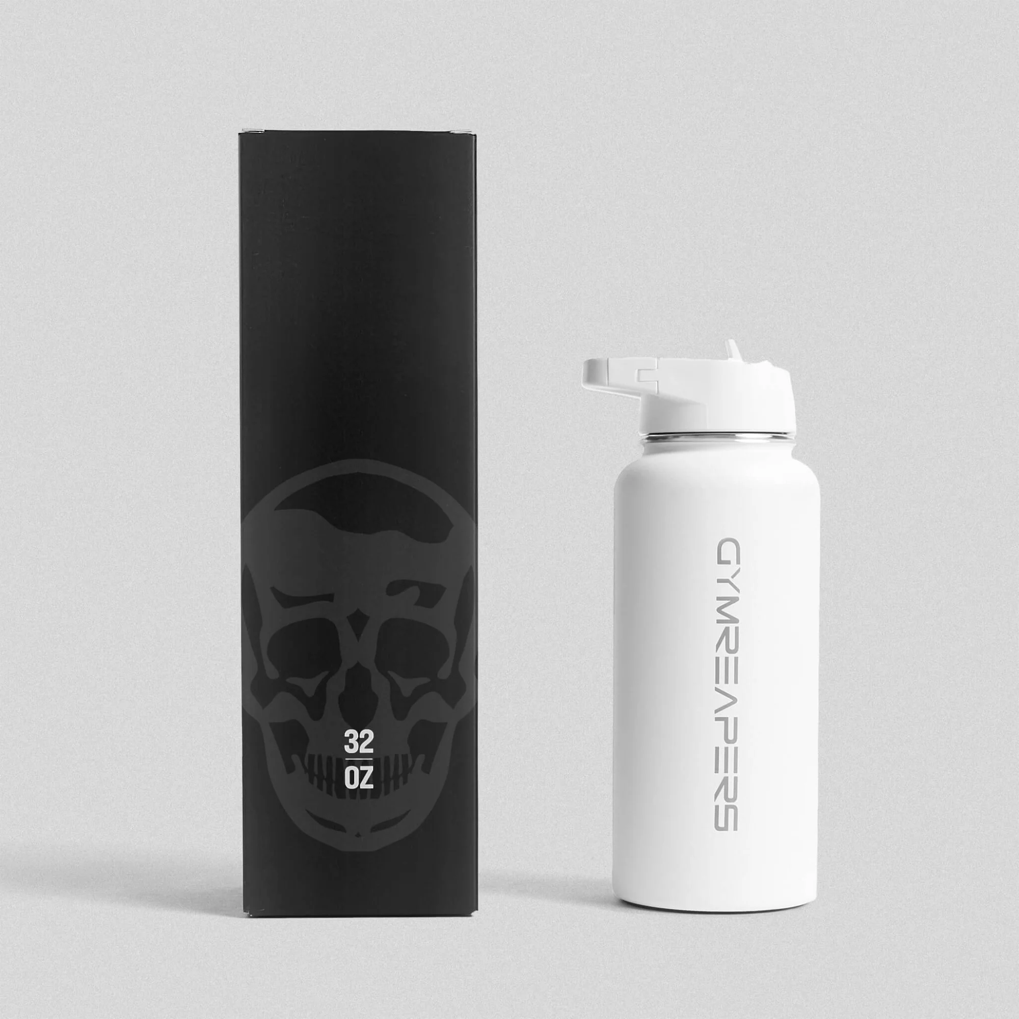 32 oz Stainless Steel Water Bottle - White - Image 4