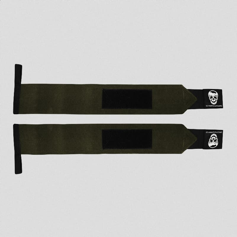 Stiff Wrist Wraps - Heavy Duty Wrist Support - OD Green - Image 3