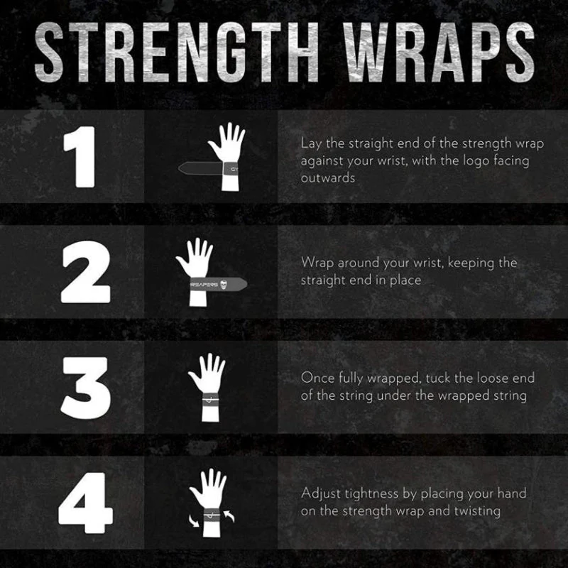Strength Wrist Wraps - Adjustable Support - Camo - Image 5