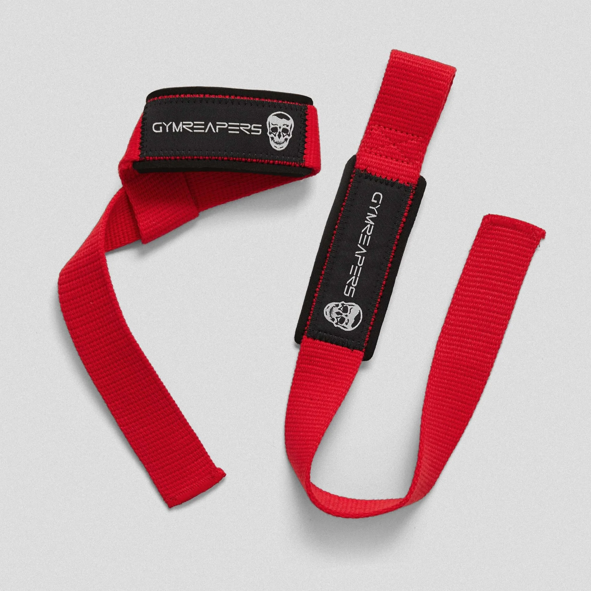 Lifting Straps | Premium Padded Weightlifting Straps - Red/Black - Image 3